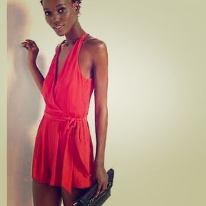 Express Red Romper with Pockets